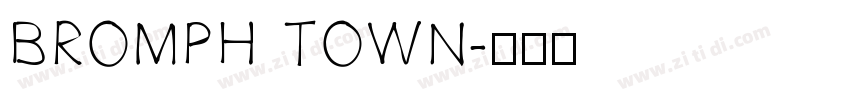 BROMPH TOWN字体转换